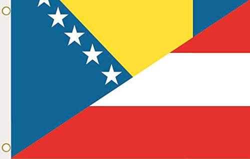 U24 Flagge Fahne Bosnien-Österreich 90 x 150 cm