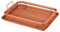 Ossian Copper Crisper Tray Set – Premium 2pc Non-Stick Oven Baking Tray with Elevated Mesh Crisping Basket for 360° Heat Air Circulation and Handles - Even Healthy Oil Fat Free Home Kitchen Cooking