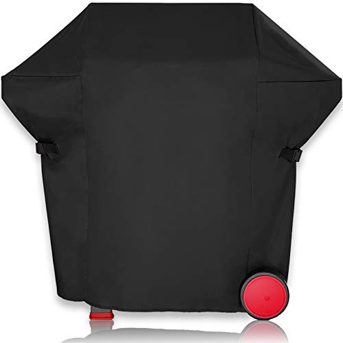 AMZBBQ® Premium Grillabdeckung wetterfest - 170 x 120 x 75 cm - 100% wasserdichte Abdeckhaube für Gasgrill - UV-Beständige Grillhaube mit Hochwertiger Beschichtung für Weber Genesis II 400 Serie