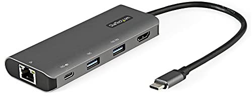 StarTech.com Adaptador Multipuertos USB C para Portátil - Docking Station USB Tipo C con HDMI PD de 100W con Hub Ladrón USB de 3 Puertos (DKT31CHPDL)