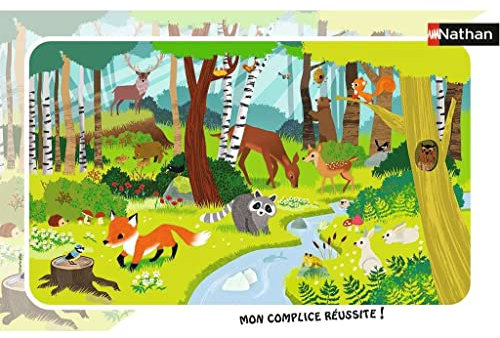 Nathan – Puzzle für Kinder – Rahmenpuzzle 15 p – Waldtiere – ab 3 Jahren – 86011