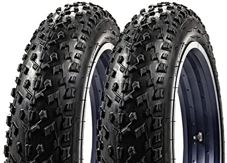 2 Stück 20 Zoll Fahrrad Reifen Fat Bike 102-406 Tire DSI 20x4.00 Bereifung Schwarz