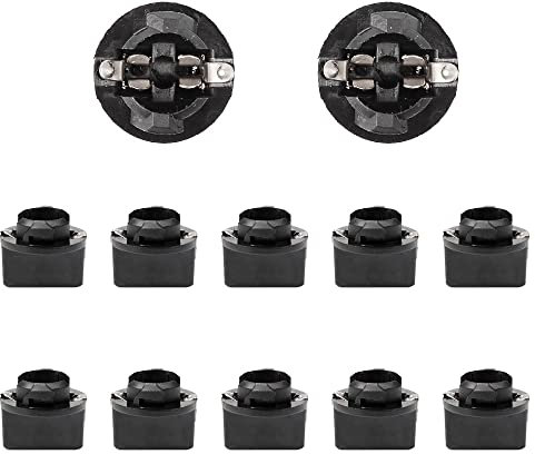 HUIQIAODS T5 T10 Douille à douille à verrouillage tournant pour tableau de bord de tableau de bord (10 douilles torsadées T10)