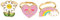 Great Pretenders - Spring Flowers Ring 3-teiliges Ringe-Set, mehrfarbig, one (84518)