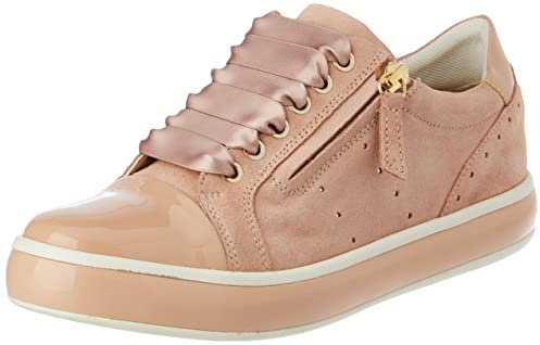 Geox Damen D LEELU' Sneaker, Nude, 38 EU