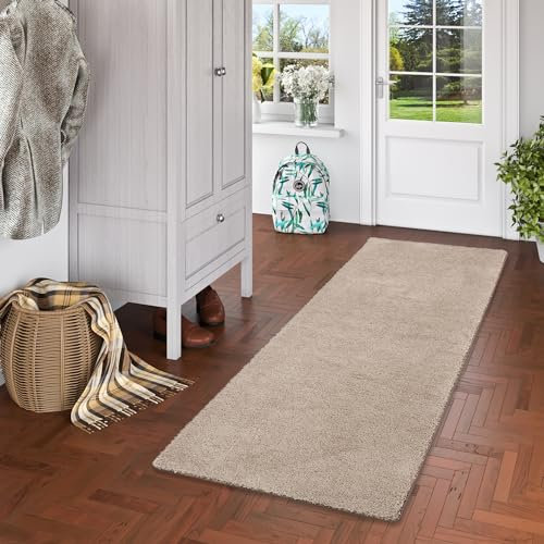 Snapstyle Hochflor Langflor Shaggy Läufer Teppich Palace Taupe in 9 Größen