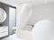 Basic DUSCHROLLO PEVA 120x240 cm 3D Optik TRANSPARENT MOSAIK! Shower Rollo Curtain!