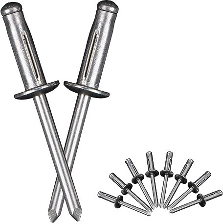 Remaches ciegos de aluminio, 100 unidades, 4,8 mm x 16 mm, surtido de remaches ciegos, remaches ciegos para remaches ciegos