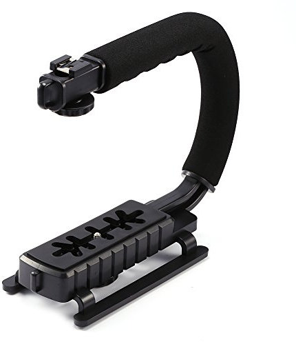 Schwarzer Super Grip-Kameragriffstabilisator für Video-DSLR-DV-Camcorder