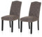 ALPHA HOME Esszimmerstühle 2er Set, Küchenstuhl Polsterstuhl Wohnzimmerstuhl mit hoher Rückenlehne Stühle mit Massivholzbeinen, gepolsterte Sitzfläche aus Kunstleder, Grau