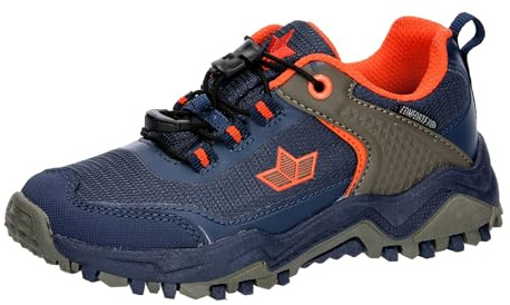 Lico Jungen Kelsey Trekkingsschuhe, Marine Oliv Orange, 32 EU
