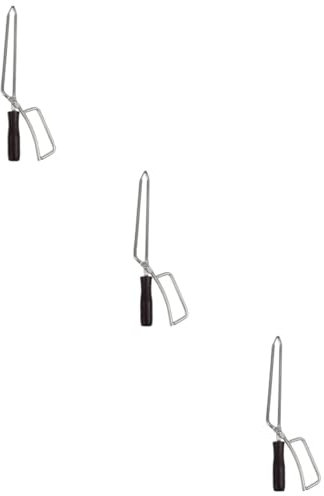 Mipcase Ensemble De 3 Pinces À Barbecue Avec Poignée Pour Charbon De Bois Pince En Acier Inoxydable Pour Usage Domestique Et De Fête