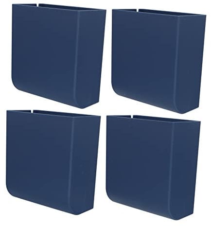 ABOOFAN 4er-box Aufbewahrungsbox Für Fernbedienung Stift Telefonhalterung Für Den Schreibtisch Lagerregal Handyständer Wandregal An Der Wand Montiert Abs-kunststoff Rahmen