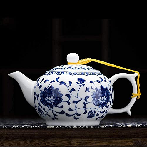 Glass Teapot,Porcelain Tea Pot,Tea Maker,Retro Enamel Starry Blue Enamel Kettle Stovetop Outdoor 2.0L Teakettle Vintage Loose Leaf Turkish Coffee Pot (Color : 3)
