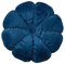 Fouriding Runde Blume Wurfkissen 45cm Samt Petal Kissen Kissen Boden Kissen für Wohnzimmer Sofa Bett Stuhl Boden Auto Home Decoration (Dunkelblau)