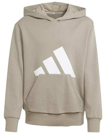 adidas Unisex Kinder Essentials Big Logo Hoodie, Putty beige/White, 11-12 Years