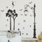 astylishome Wandsticker Kinderzimmer Mädchen Wandaufkleber Spiegel Wand Abnehmbare Schwarz für Wanddeko Wandtattoo Wohnzimmer Schlafzimmer Dekor Wohnkultur 0912