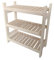 Stolarstwo Wochnik S.C. Holzregal Standregal Modulares Regal Stapelbar Kellerregal Haushaltsregal Kiefer Breite 33 cm Lange 70 cm Höhe 45 Oder 60 cm 2 Oder 3 Einlegeböden (60x70x33 cm 3 Einlegeböden)