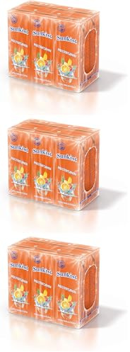 Sunkist Fruchtsaftgetränk Multi-Pack (6x200ml Flaschen) Orange, Banane 18er Pack (6x200ml) 3.6 Liter 3.93 Kilogramm 90 Tage Lagerfähigkeit