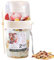 CutitiUU Gobelets à Céréales Réutilisables Bol Muesli a Emporter Pot yaourt avec cuillère Gobelets à Céréales Double Couche pour petit-déjeuner en déplacement céréales yaourt de 870 ml (Blanc)