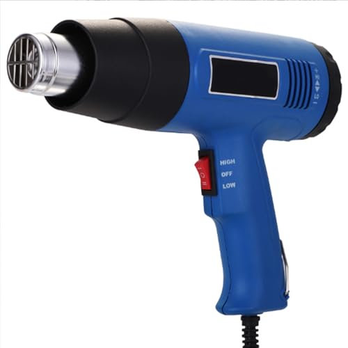 HUIZHITENGDA DIY Industrielle Heißluftpistole 220 V 1600 W Elektrische Heizung Heißluftpistole Variable Temperatur für Professionelle Heißluftpistole zum Schrumpfen von PVC