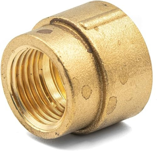 Réduction FF 3/4x1/2 – Laiton CuZn40Pb2 – Réducteur Femelle-Femelle – Raccord Fileté – 10 Bar
