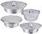 XVHOAB Pentole USA e Getta 4pcs, 1,1/2.1/3.1/3.8L pentole di Alluminio con coperchi, pentole in Alluminio in Alluminio Resistenti al Calore/Resistenti a Freddo con Forno per Cottura al Forno