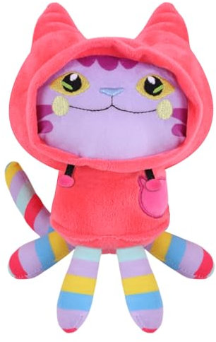 Forninc Gabby Kuscheltier, Gabb Cuddly Toy, 28cm Rosa Plüsch-Katze, Kuschelig Serie Plüschtier, Kind Plüschpuppe, Spielzeug