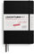 LEUCHTTURM1917 372634 Akademischer Wochenplaner Medium (A5) 2026, 18 Monate 07.2025-12.2026, Hardcover, Schwarz, Deutsch
