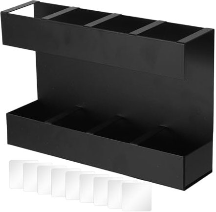Soporte de 4 compartimentos para tenedores, organizador de armario de gran capacidad, organizador de cubiertos reutilizable, para hogar, estudio y restaurantes