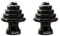 HOUSON 2pcs Fahrrad M5 Schnellspann-Nabenmutter für Fahrräder gefräste Aluminiumlegierung, korrosionsbeständig und leicht – Kompatibel mit Mountainbikes, Rennrädern und Falträdern