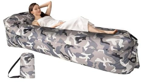 Aufblasbares Sofa,Luftsofas für Camping & Erholung im Freien | Bequeme Möbel für Reisen Festival mit tragbarem Design und Leichtbau