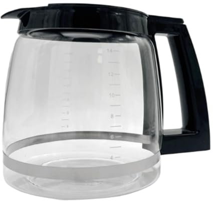 SiaBiced Ersatz Kaffeekanne Aus Glas für 14 Tassen, Karaffe, für Dcc 2800, Dcc 2600, Dcc 3200