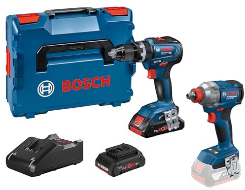 GSB 18V-55 Combi Drill and GDX 18V-285 Impact Driver Twin Kit