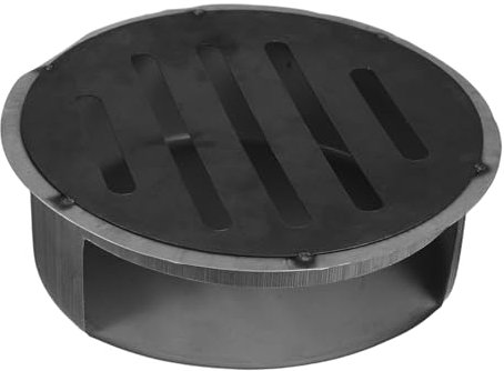 YARNOW Aschekasten Für Holzöfen: Runder Aschenbecher Für Feuerstellen Mit Netz – Für Holzofenkamin Mit Brennrost – Grillzubehör Für Den Außenbereich Zur Sicheren Verwendung