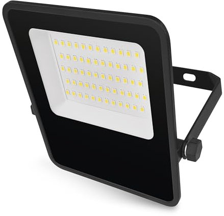 EMOS - LED-Strahler VISIO 30W, 4500 lm - ultradünnes Aluminium Flutlicht - wasserdicht - neutralweiß - extra hohe Lichtleistung 150lm/W - Lebensdauer 36000 h - Abstrahlwinkel 110° - für Außenbereich