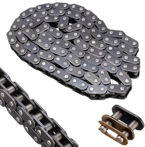 VZU Fahrradkette Nabenschaltung, Pocket Bike Kette, 920 Mm T8F Kettengürtel Mit Buckle Link Innen Und Außen 116 Für 43Cc 47Cc 49Cc Mini Dirt ATV Quad Mini Moto, 116 Glieder Kettenantriebszubehör