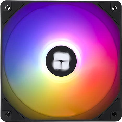 TR-Thermalright TL-C12C-S 120mm CPU PWM ARGB Fan,1550RPM Silent Cooling,Black CPU Fan,Can be Paired with Chassis/CPU Cooler