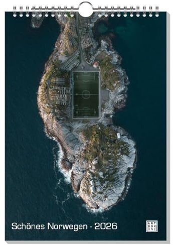 artboxONE Kalender 2026 Schönes Norwegen Wandkalender A4 2026 Natur