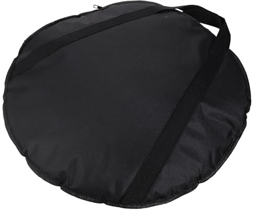 COLLBATH 23 Inch Wear-Resistant Cymbal Bag with Oxford Fabric, Carry Handles and Compact Accessory Pouch for Music Equipment Storage and Transport