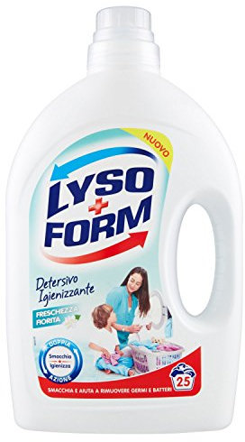 Lysoform Freschezza Fiorita Detersivo Igienizzante per bucato, 25 lavaggi
