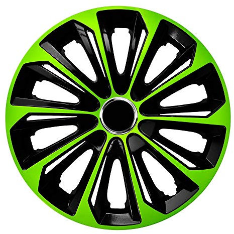 Radzierblende EXTRA Strong schwarz/grün 14 Zoll 4er Set