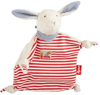 sigikid, Mädchen und Jungen, Schnuffeltuch Hase, Rot/Weiß, 45570