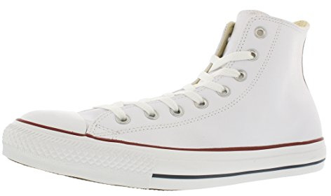 Converse All Star Hi Lthr, White Optical White, 9 US