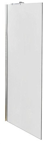 VeeBath 760mm Desire Wet Room Shower Screen Panel 8mm Easy Clean Glass Walk in Shower Enclosure with Metal Bracing Bar