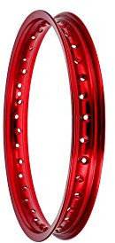 Felge 1,6 x 16 Alufelge, Rot eloxiert - für Simson S50, S51, KR51 Schwalbe, SR4
