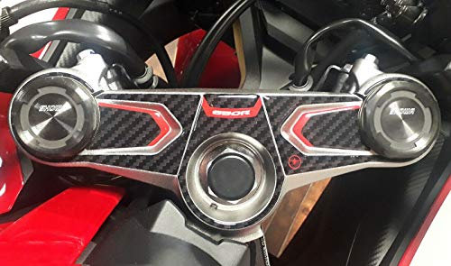 labelbike - Pegatina Decorativo y Protector para Motocicleta, protección de Placa de Horquilla de dirección Compatible con Honda CBR 650 R