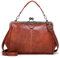 LUI SUI Sac à Main rétro pour Femmes, Sac à Main en Cuir PU Vintage poignée supérieure Sac Kiss Lock Crossbody Sac à bandoulière pour Dames