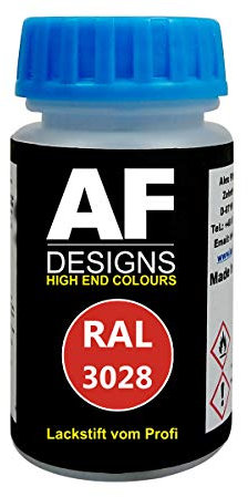 Alex Flittner Designs Lackstift RAL 3028 REINROT glänzend 50ml schnelltrocknend Acryl