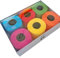 Lot de 6 rouleaux de papier toilette coloré 3 plis Multicolore